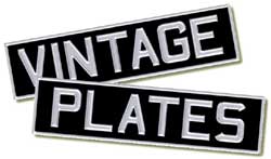 metal number plates